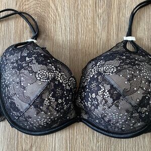 Victoria's Secret Black Lace Push-Up Bra